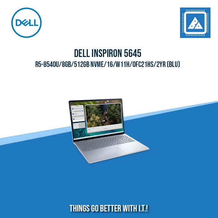 DELL INSPIRON 5645 R5-8540U/8GB/512GB NVME || BEST FOR STUDENTS DELL INSPIRON 5645 R5-8540U/8GB/512GB NVME || BEST FOR STUDENTS